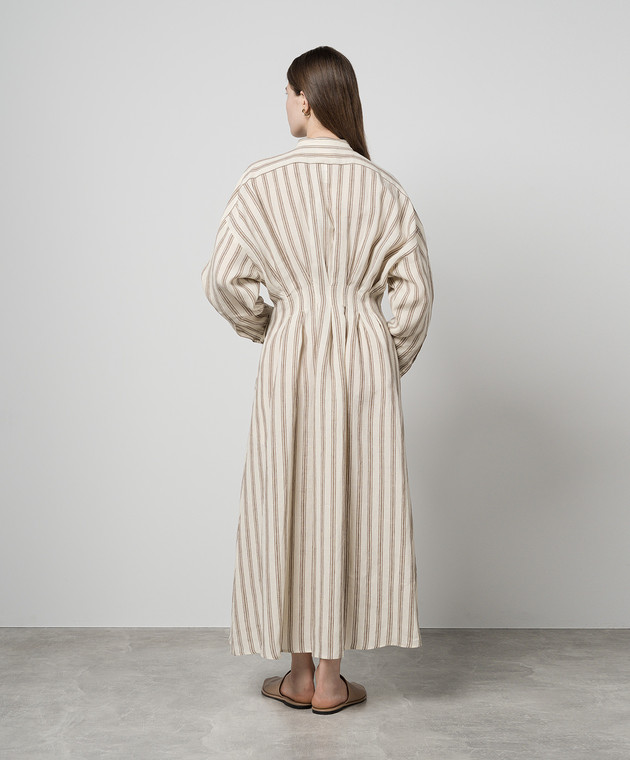 Max Mara - YOLE beige striped linen shirt dress YOLE - shop with Greece  delivery at Symbol