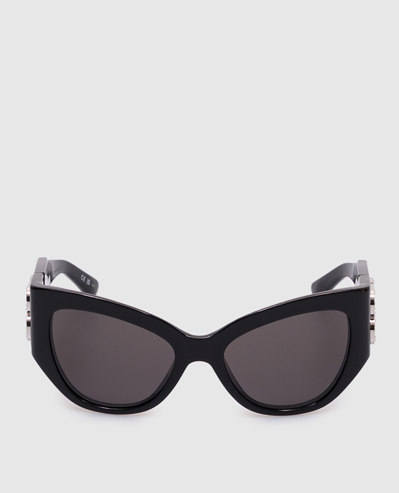 Bossy black sunglasses with crystals Balenciaga