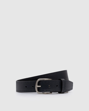 Florentino Blue leather belt with perforation 224203420153