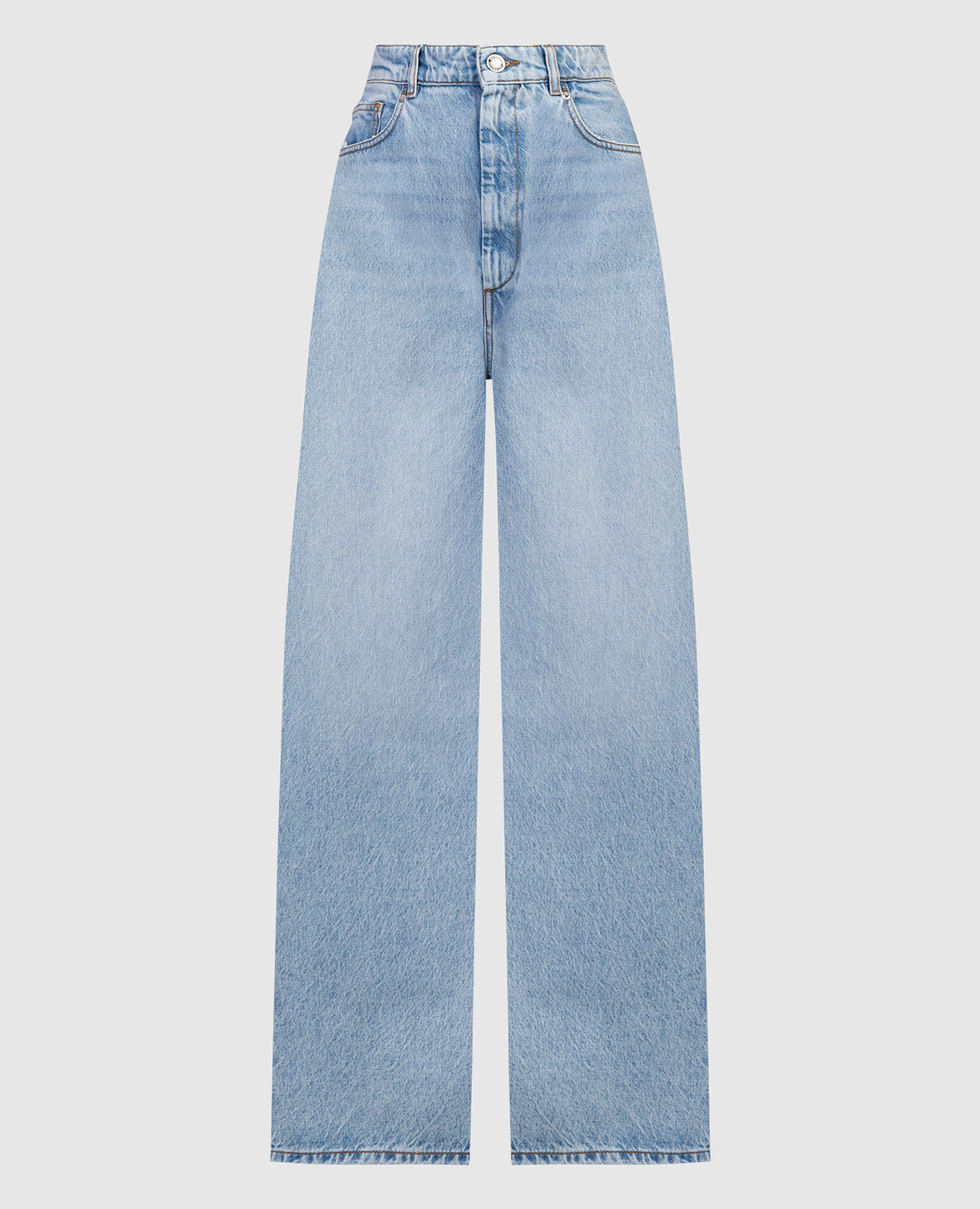 

ANGRI blue jeans with logo patch Max Mara Sportmax, Light blue