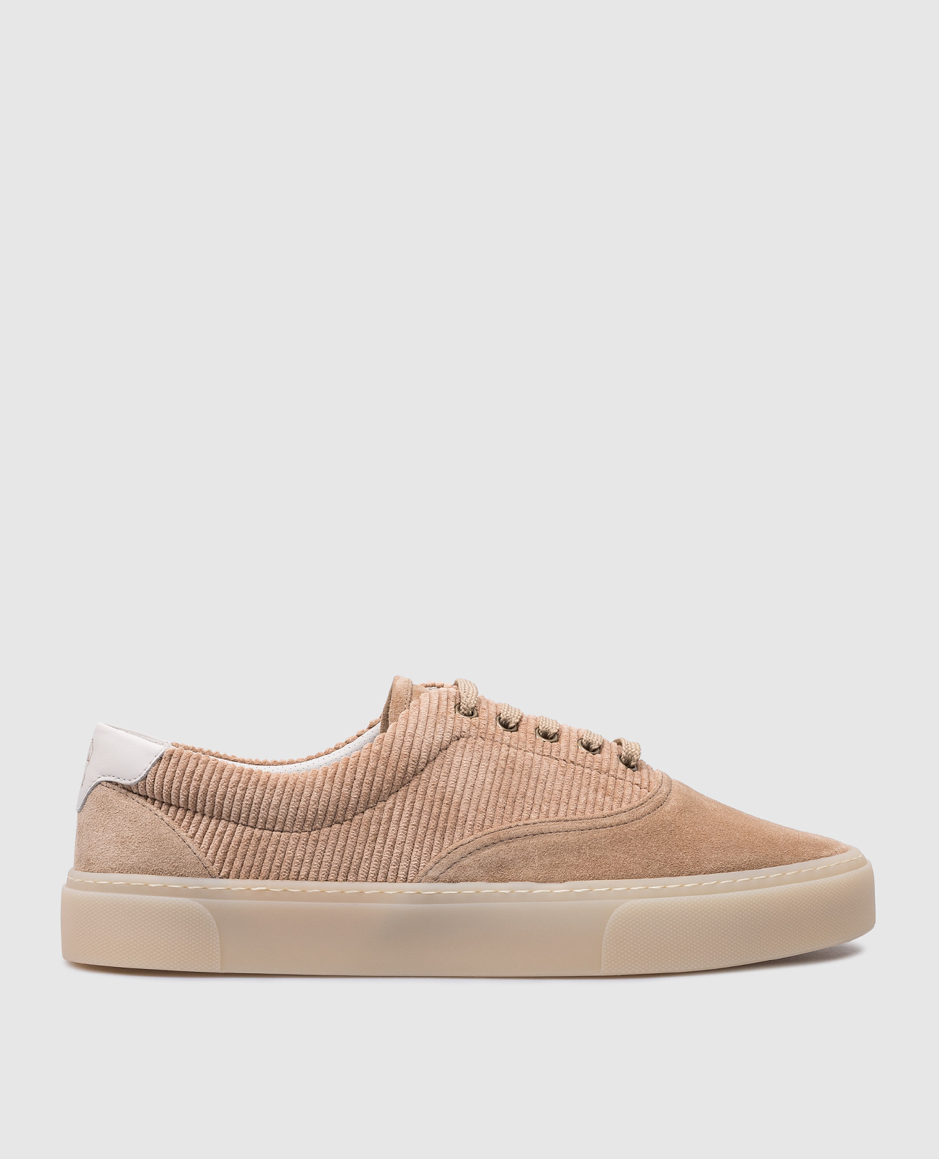 Beige combination sneakers with logo brunello cucinelli