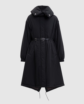 MooRER Black down jacket ENEIDA ENEIDASTP