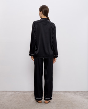 Dore & Rose Black silk pajamas PREMIUMSILKPJSET