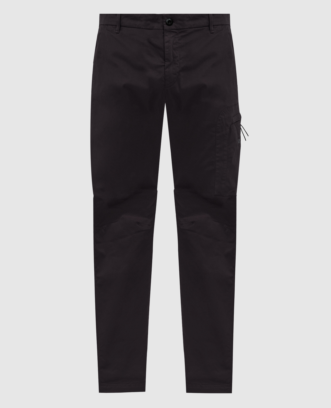 

Black cargo pants with logo patch C.P. Company