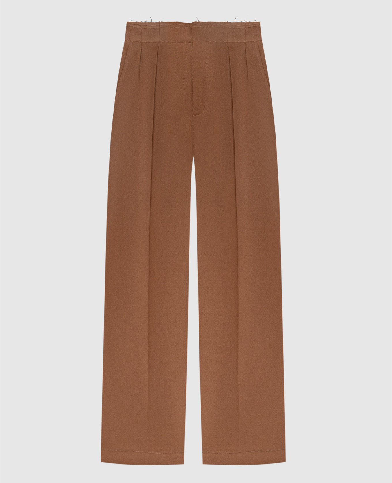 Brown pants with wool