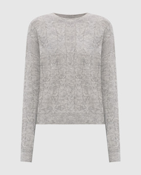 Peserico Gray sweater with wool A99332F07K09240