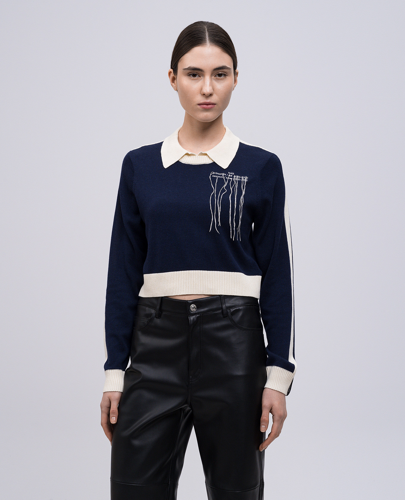 Blue jumper with logo Rokh 3