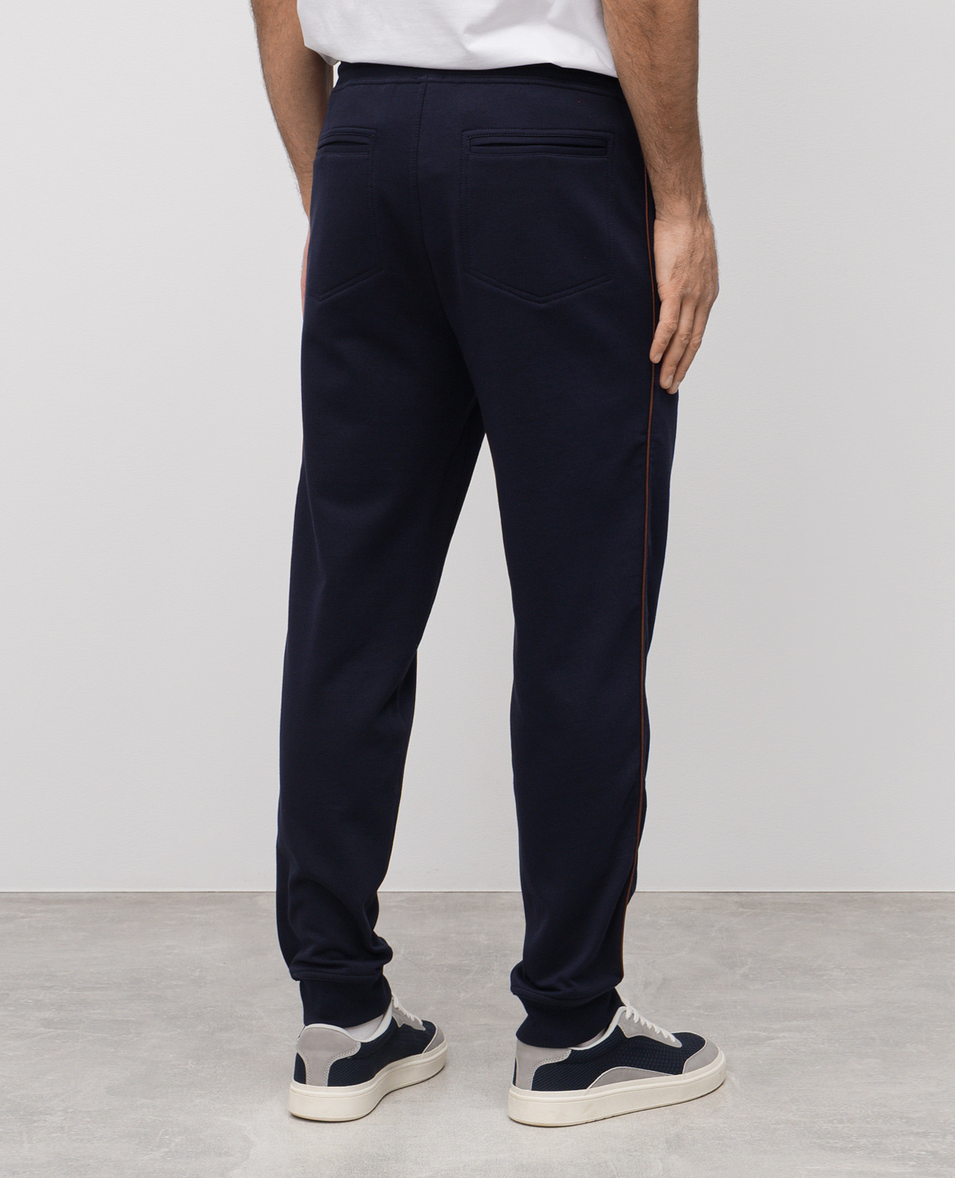 

Blue track pants with piping Brunello Cucinelli