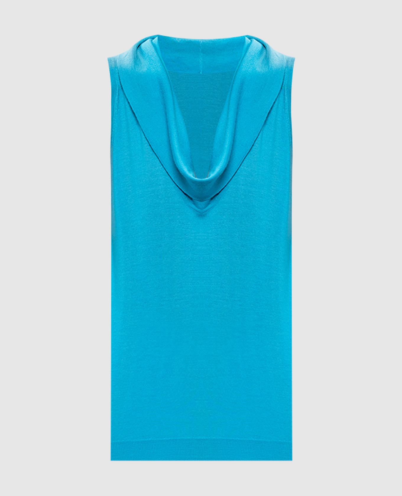 

Blue cashmere and silk top Cruciani, Light blue