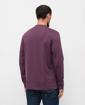 Brunello Cucinelli Purple long-sleeved straight-cut shirt M0B137433