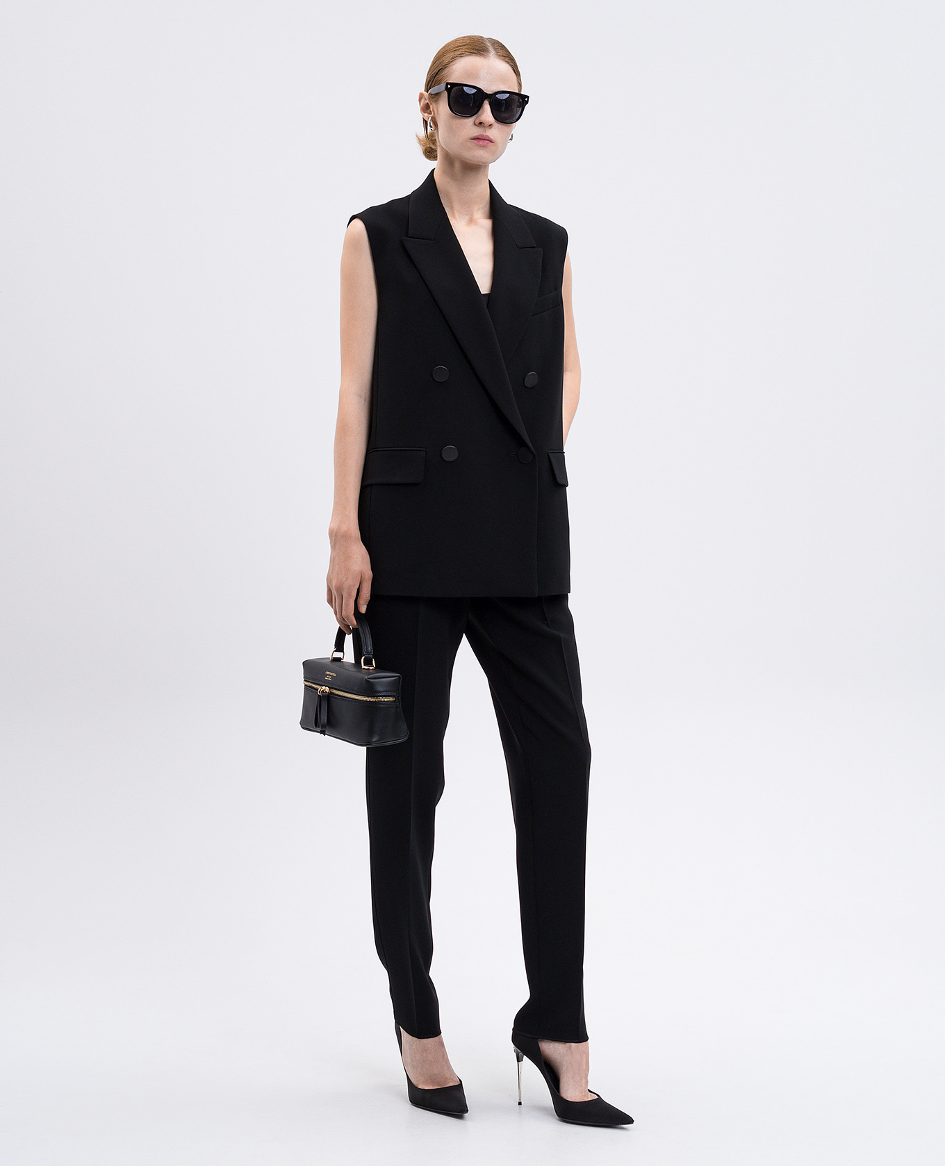 

Black double-breasted vest Max Mara