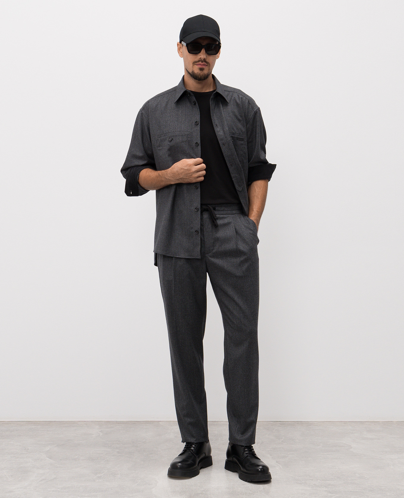 

Gray wool shirt Dolce&Gabbana, Grey