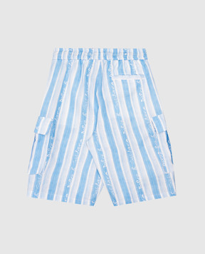 Dolce&Gabbana Children's blue striped linen shorts L43Q64FS4HU812+