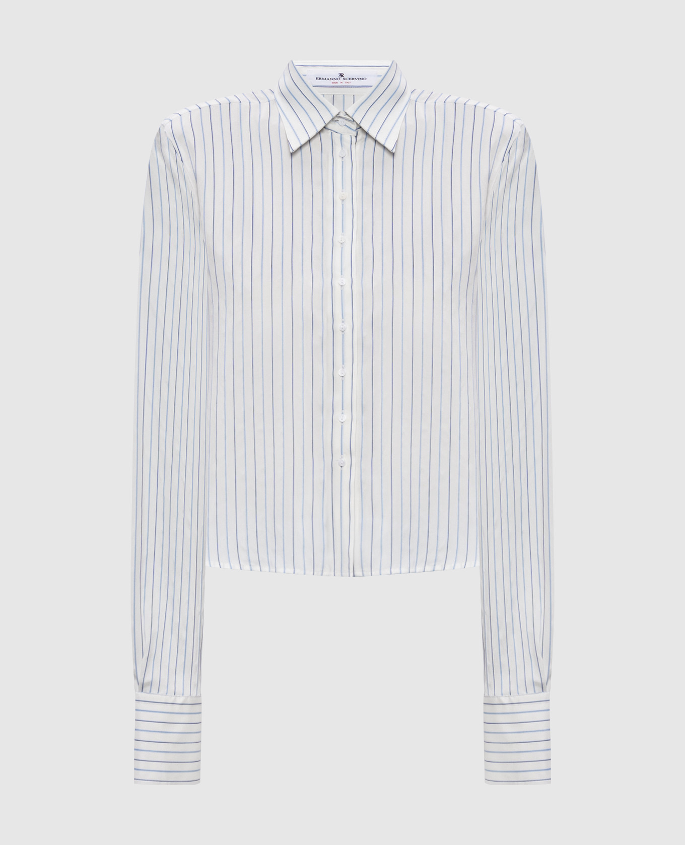 

White striped silk shirt Ermanno Scervino