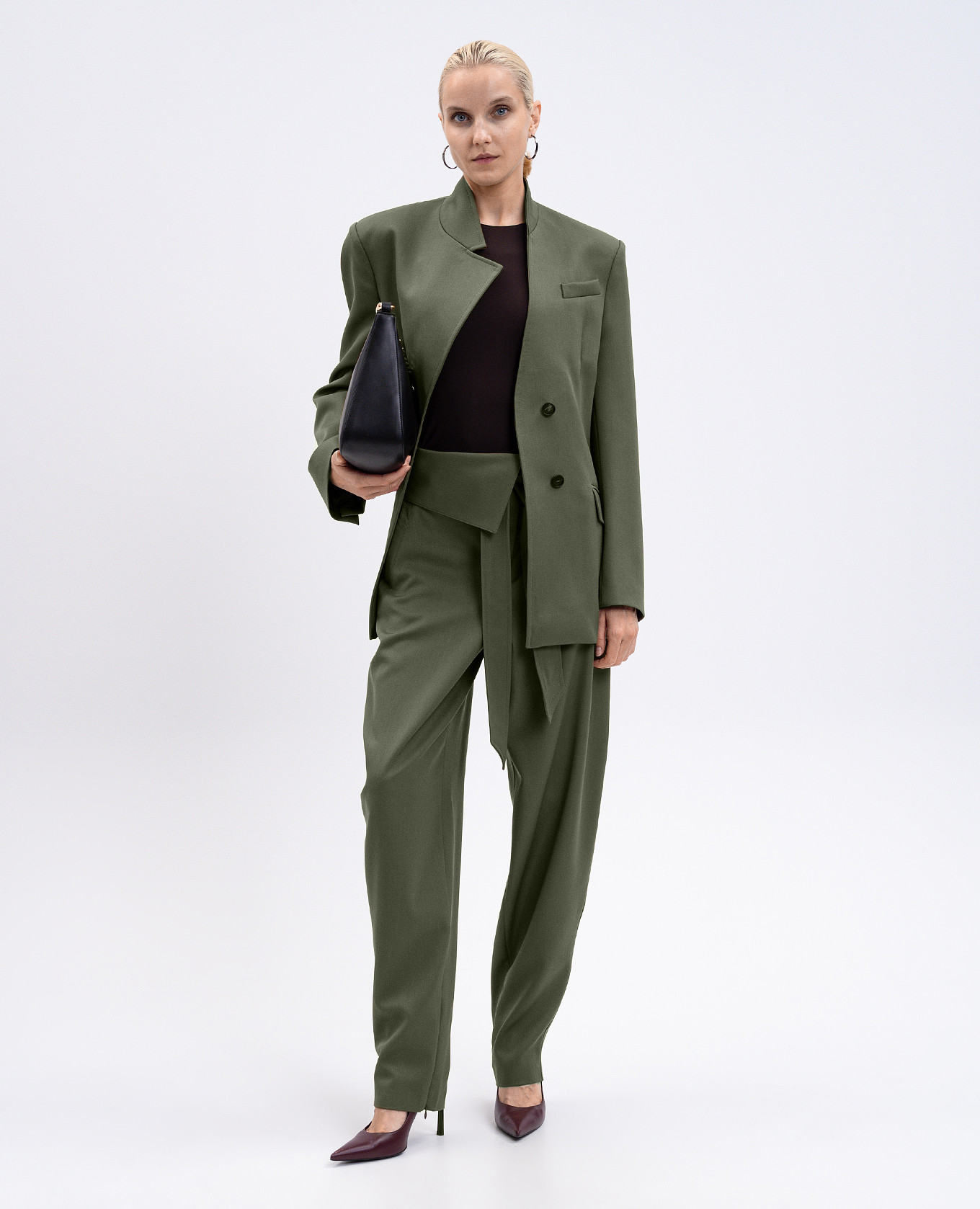 

Khaki wool pants The Attico