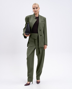 The Attico Khaki wool pants 251WCP00272WWW065AA