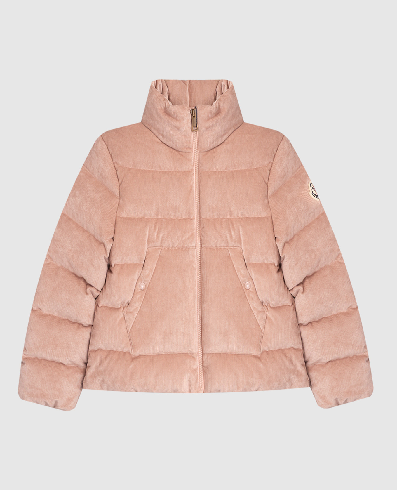 

Children's pink down jacket with logo patch Moncler ENFANT