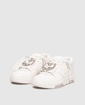 Off-White Out Of Office white leather sneakers W259F5L008