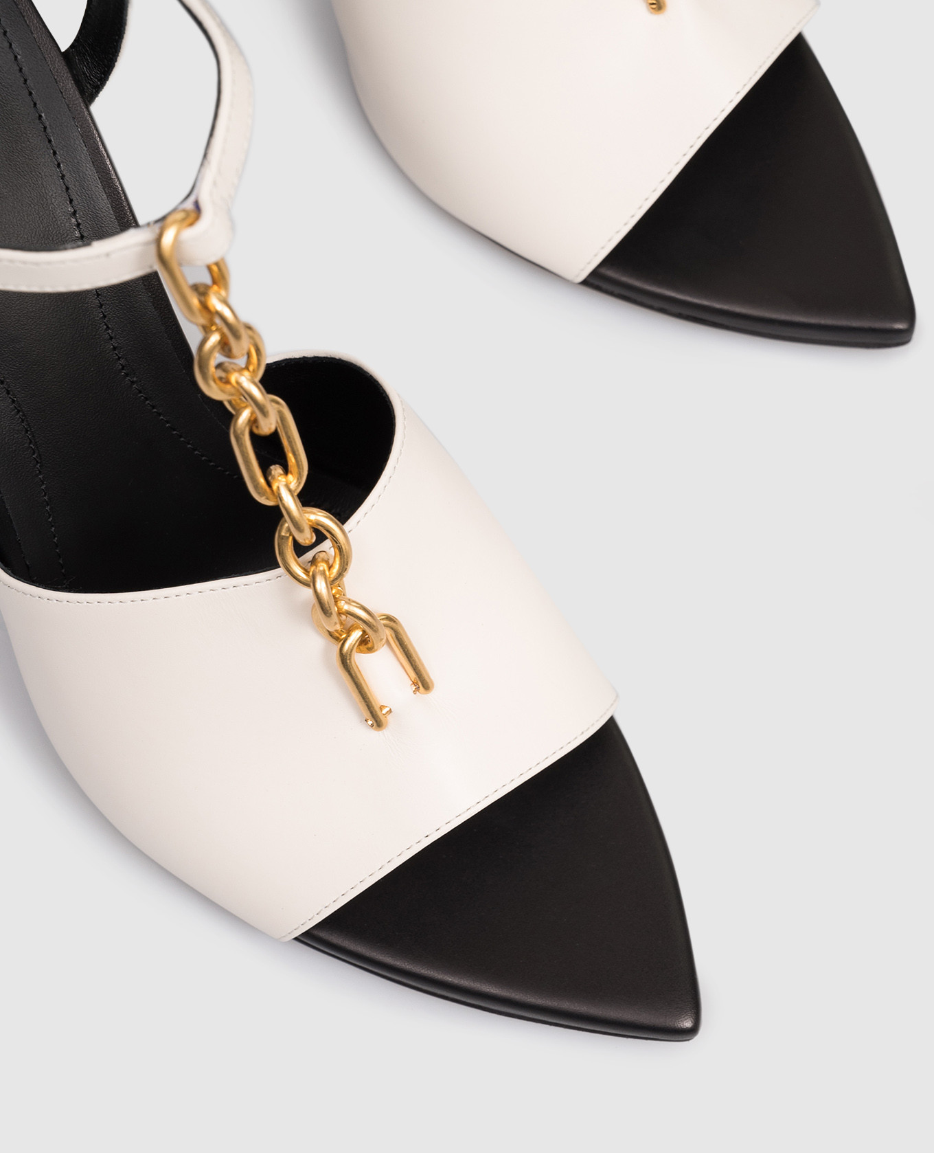 

Beige leather Sync sandals Balmain