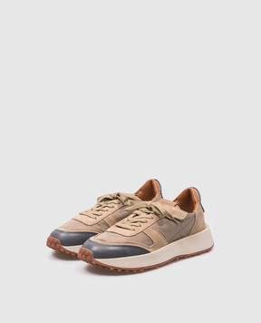 BUTTERO Beige Futura X combination sneakers B10880VARB