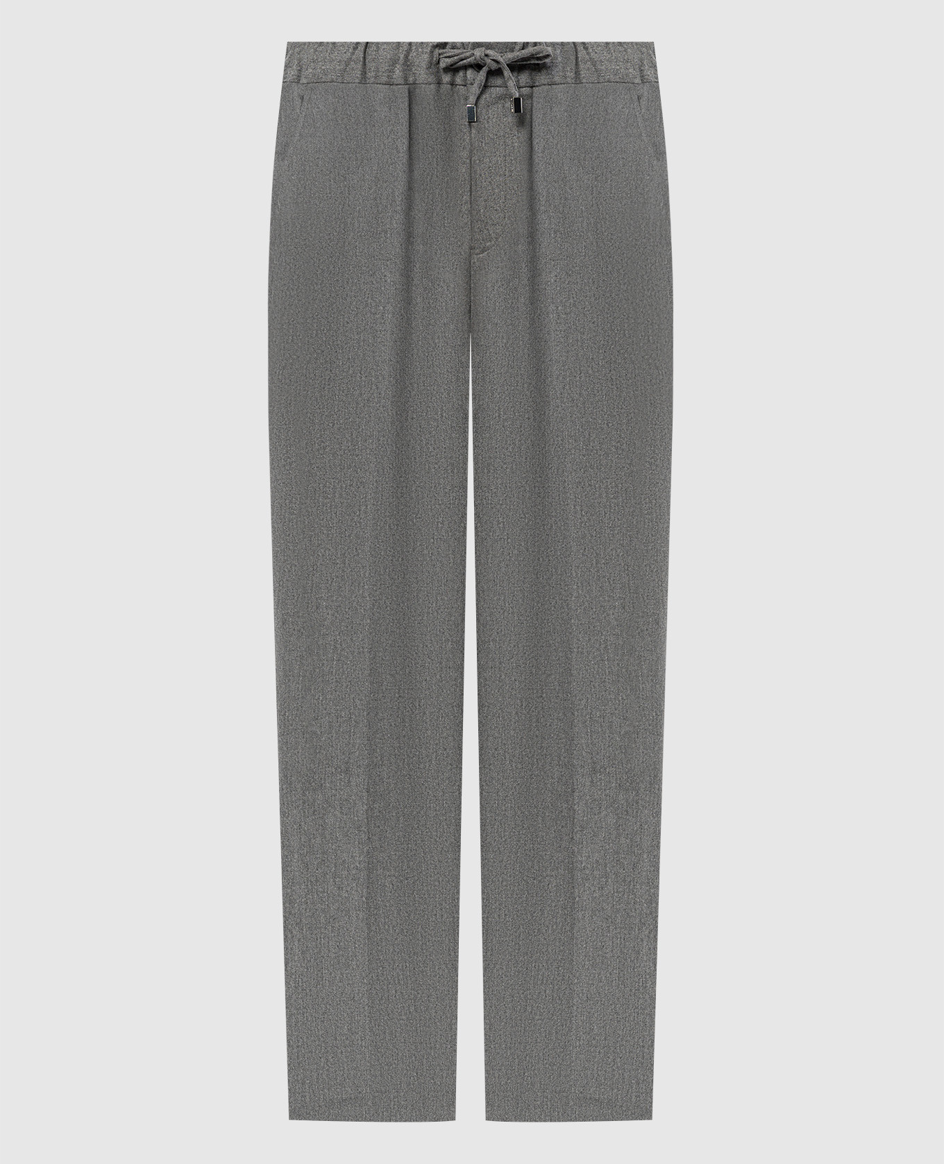 

Gray wool trousers with logo Enrico Mandelli, Grey
