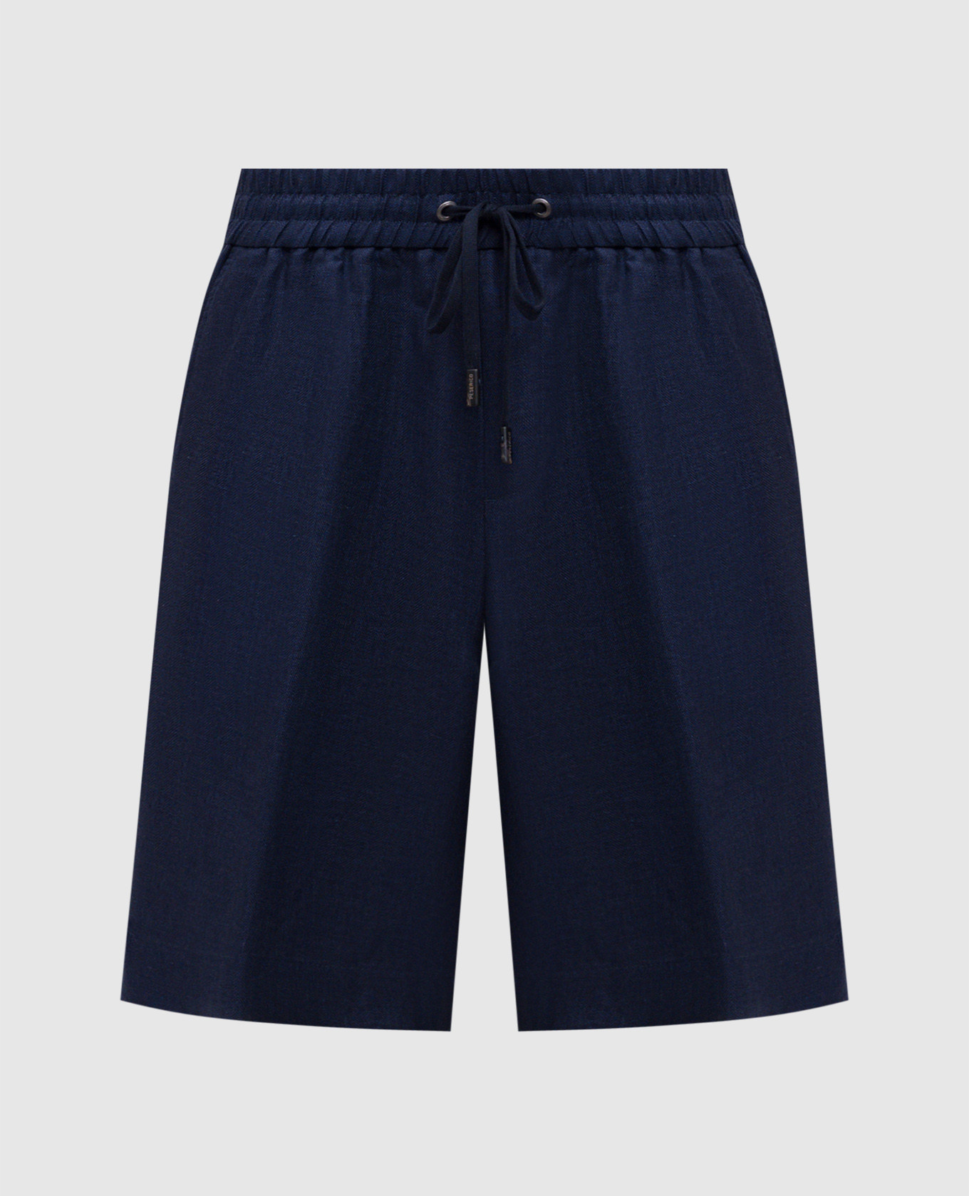 

Blue patterned linen shorts Peserico