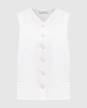 Max Mara White MIRELLA patterned vest MIRELLA