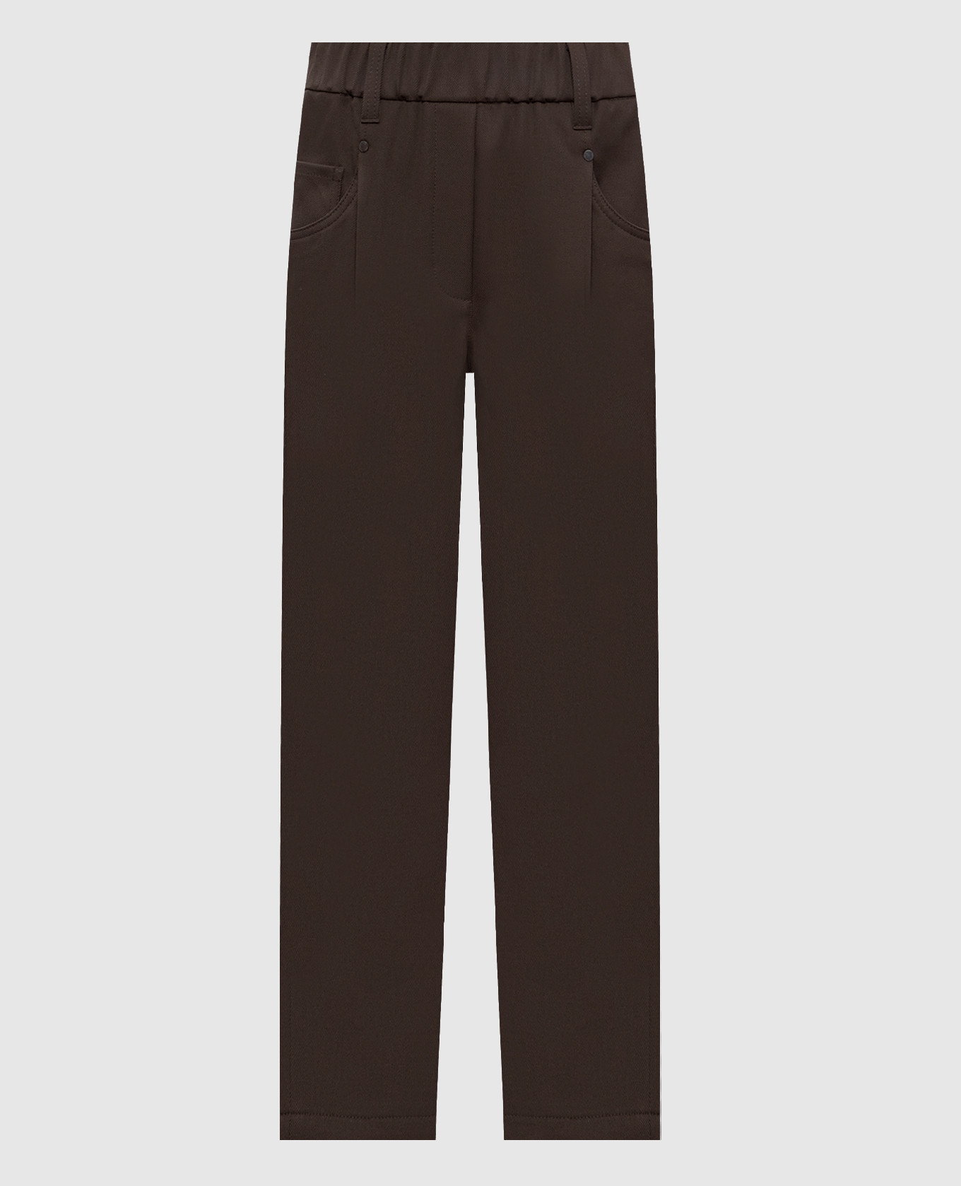 Khaki pants with monil chain