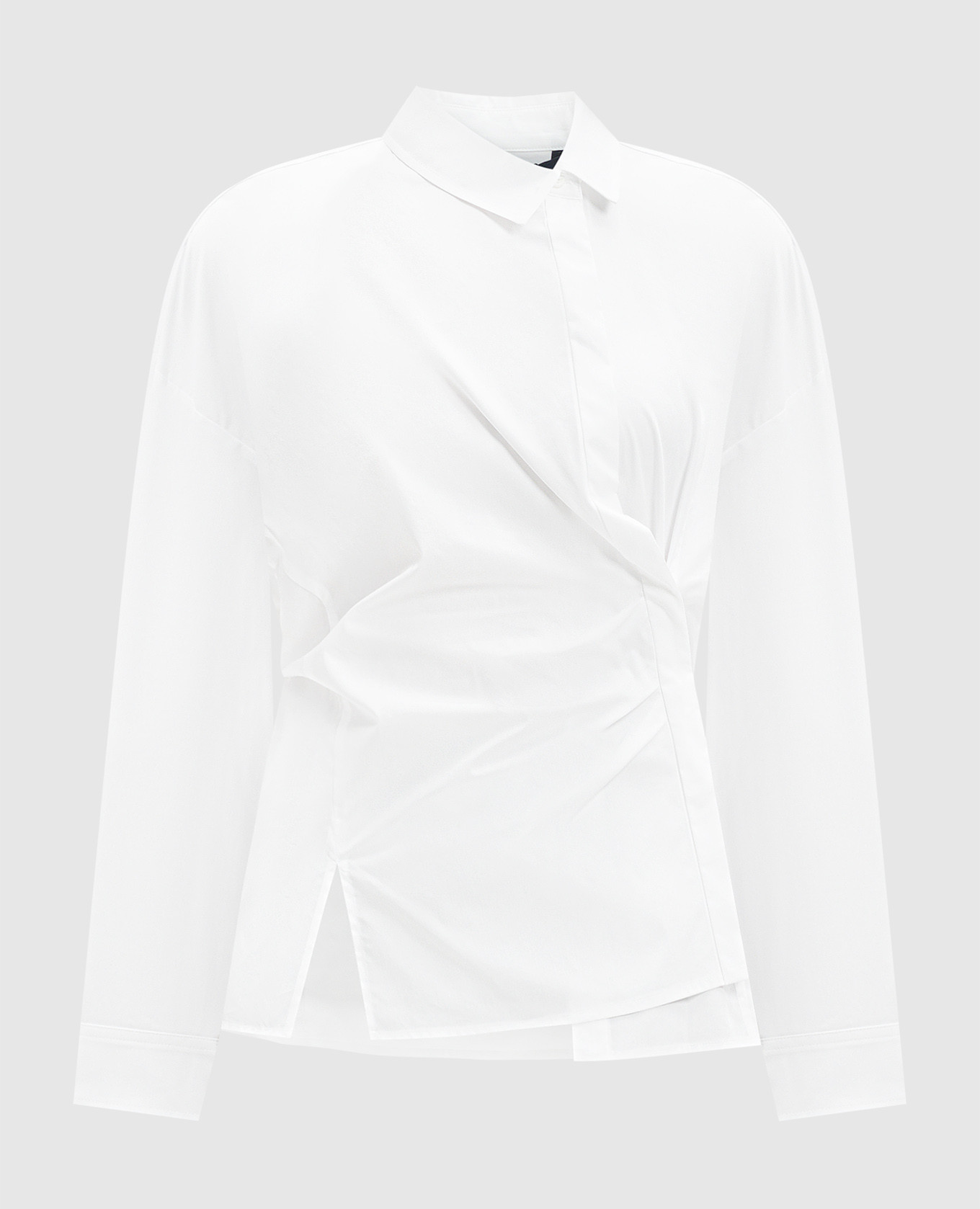 

White blouse of asymmetric cut Juun.j