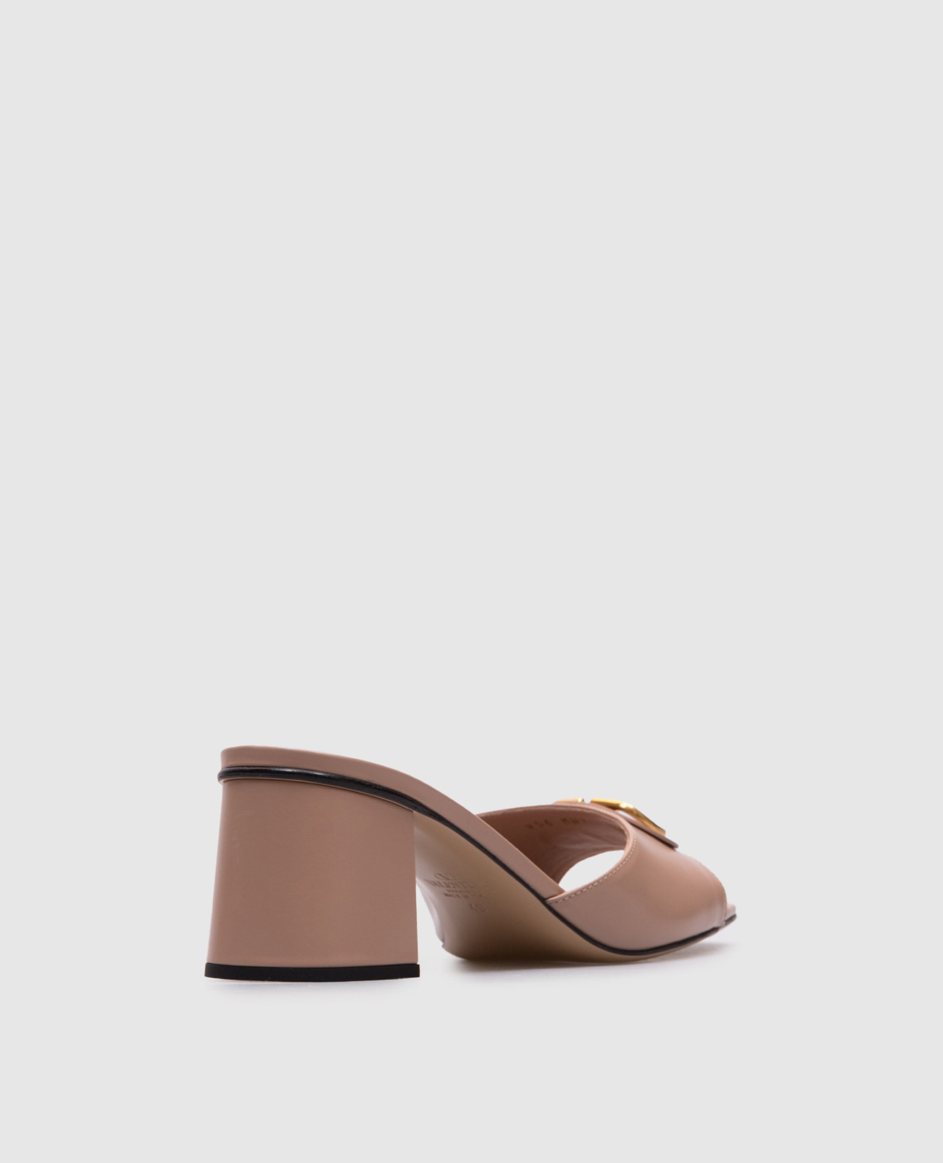 

VLogo Signature Beige Leather Mules Valentino