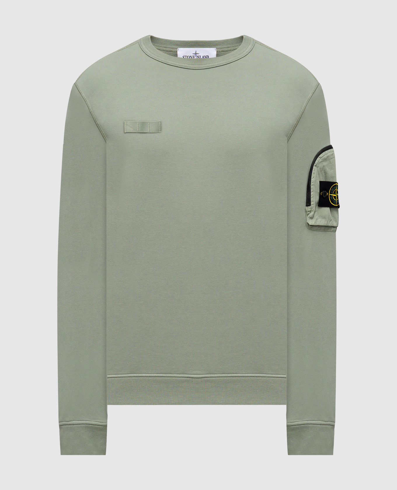 

Green sweatshirt with logo patch Stone Island