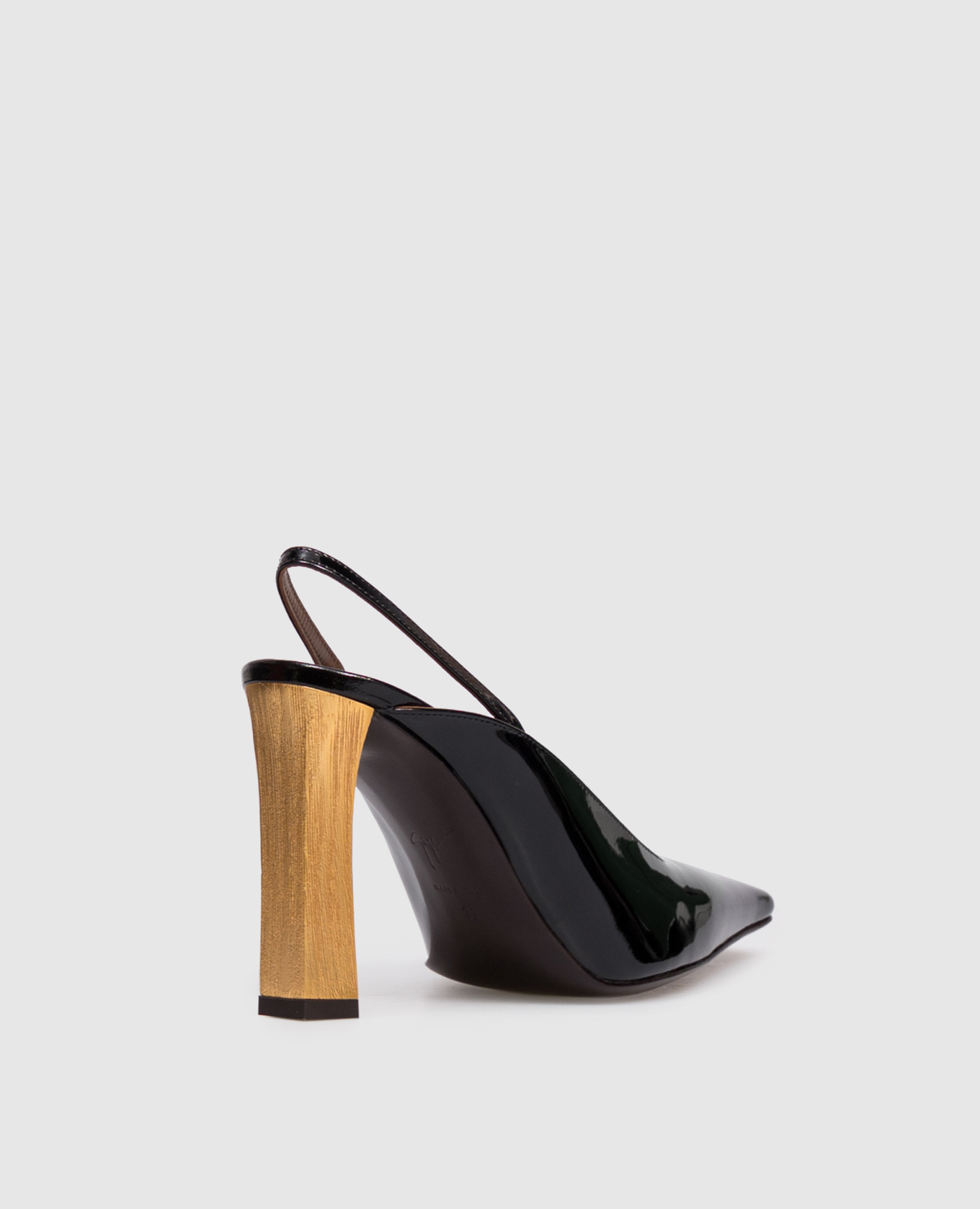 Brenda black patent leather slingbacks Giuseppe Zanotti 3