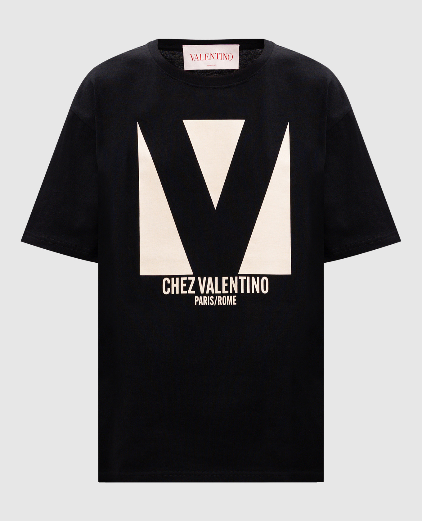 Valentino Black t-shirt with CHEZ print