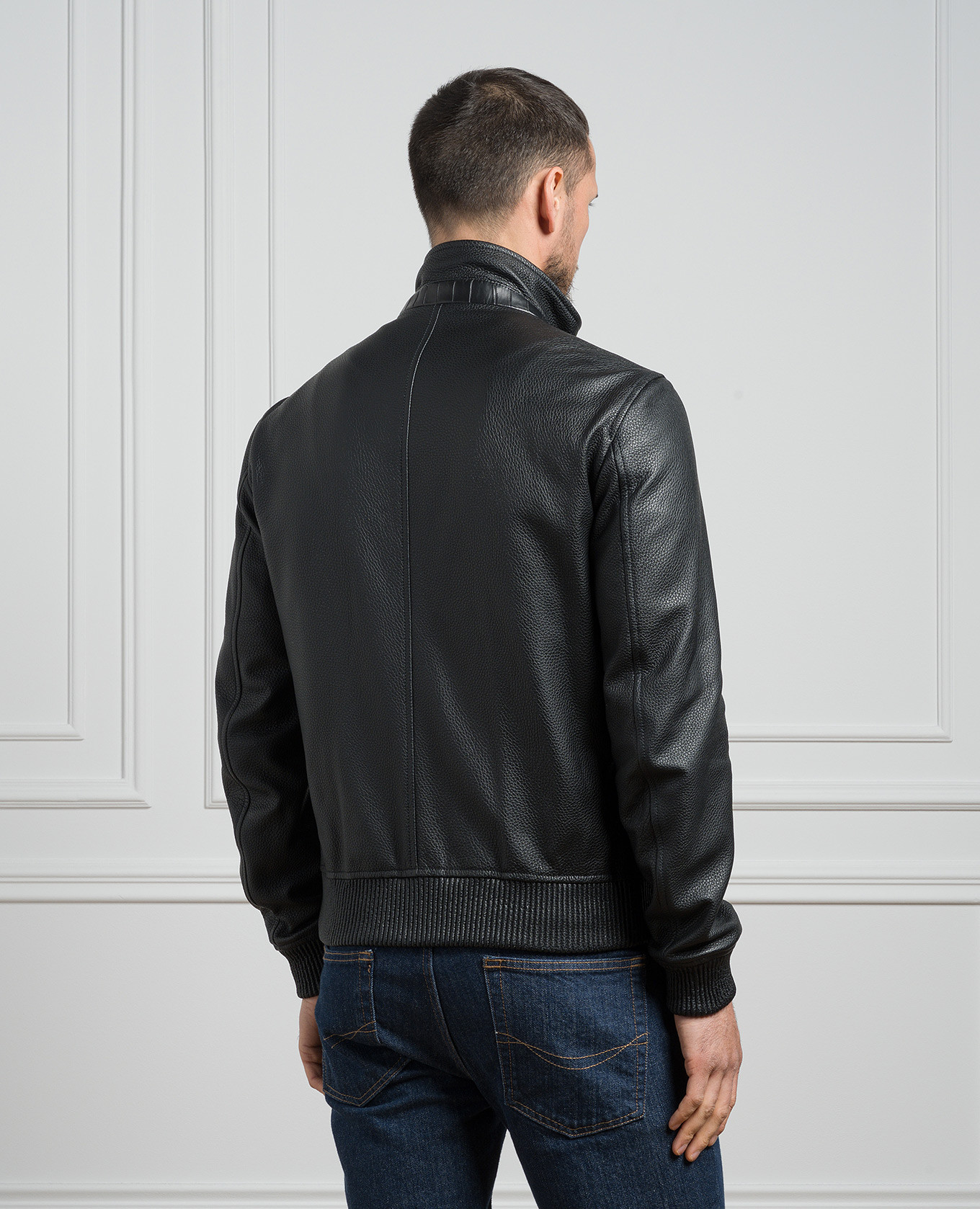 

Black leather jacket Cashmere&Whiskey