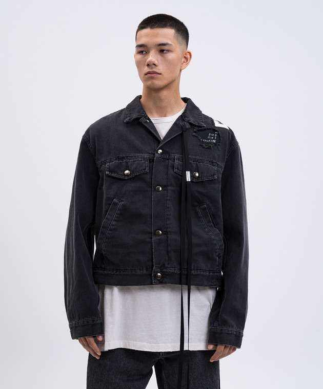 Ann Demeulemeester - Raf black denim jacket B0013237FA662 - shop