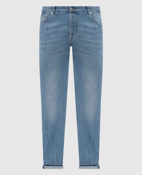 Brunello Cucinelli Blue jeans with a distressed effect M0Z37D3210