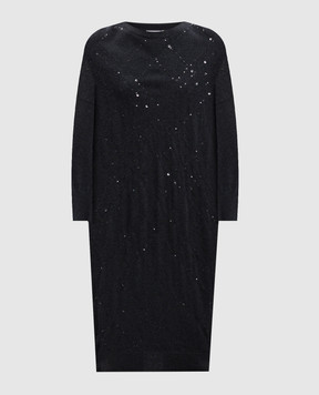 Brunello Cucinelli Cashmere dress with sequins M12173A90