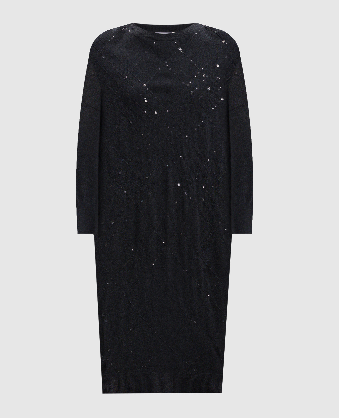 Cashmere dress with sequins Brunello Cucinelli