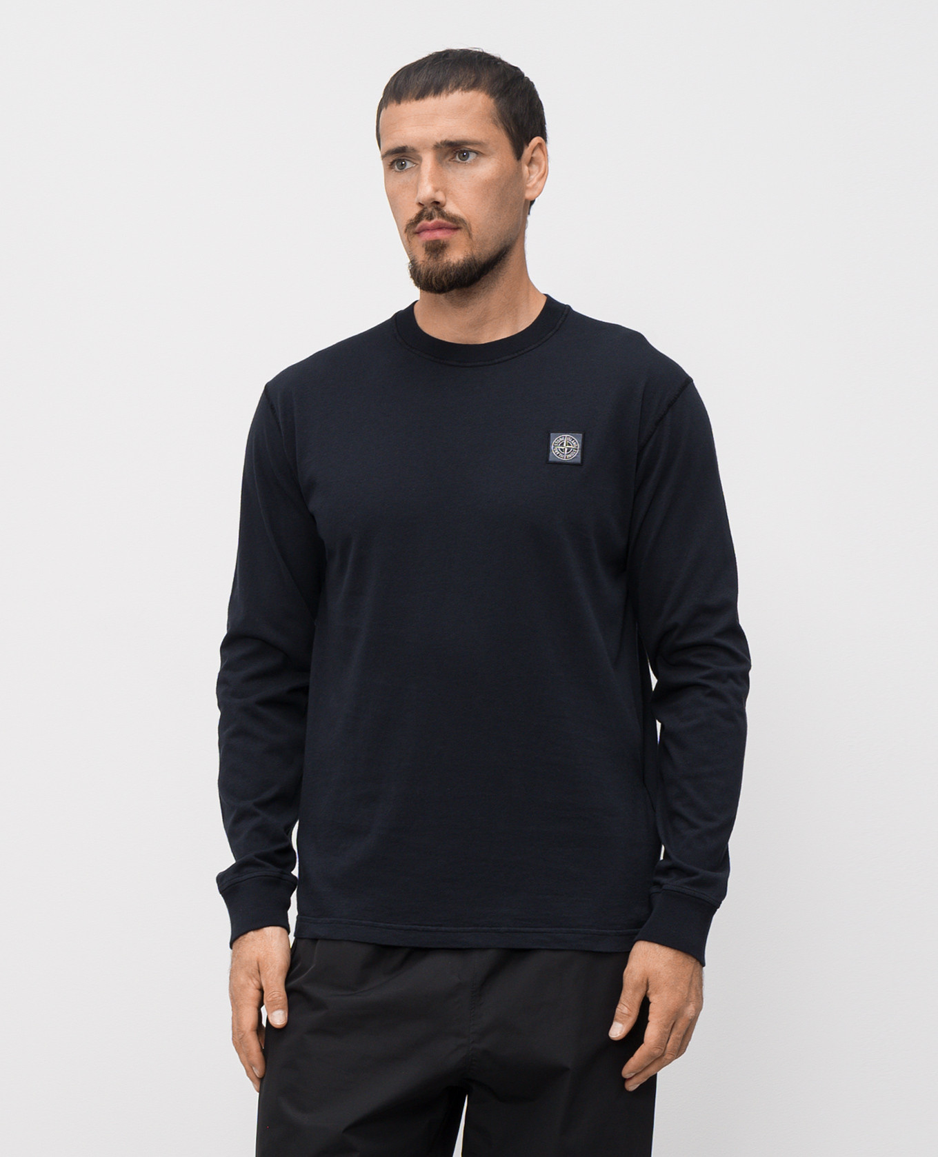 

Blue longsleeve with logo patch Stone Island
