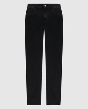 Givenchy Black jeans with logo patch BM51GX5YB1