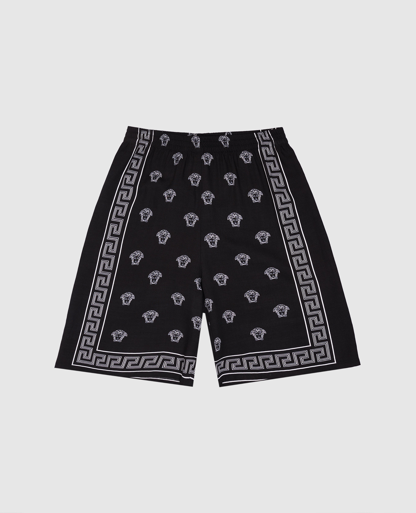 

Children's black shorts with Medusa Bandana print Versace