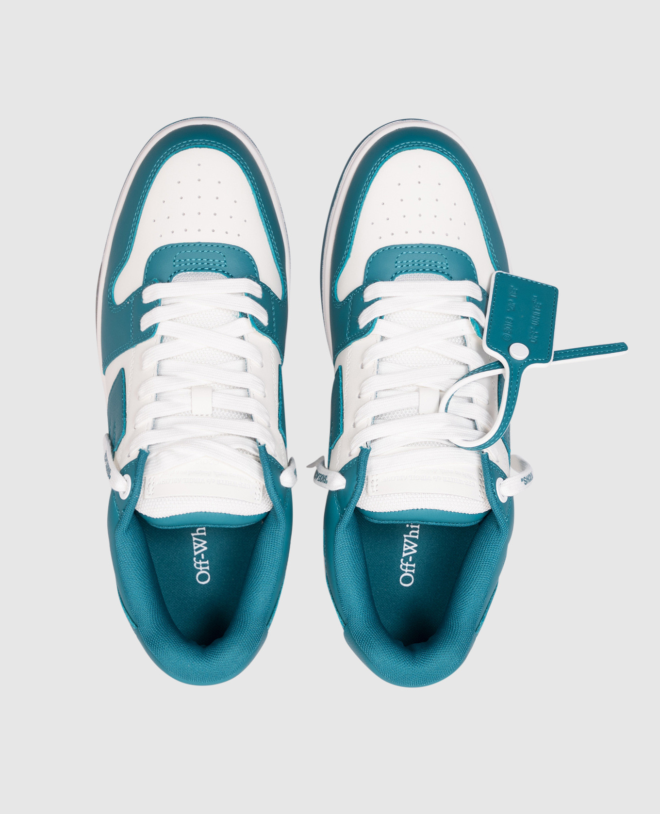 

Green leather sneakers Out of Office Off-White