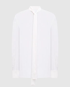 Dolce&Gabbana White silk blouse F5T27TFU1AT