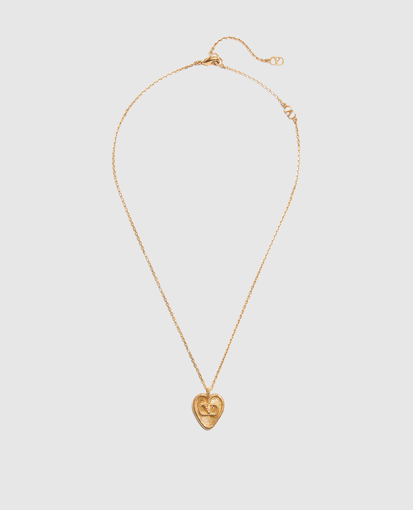 

FIL PERDU gold necklace with VLogo Signature emblem Valentino, Golden