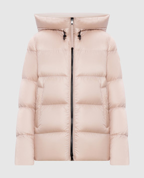 Moncler Pink down jacket with logo patch K20931A00068597YG