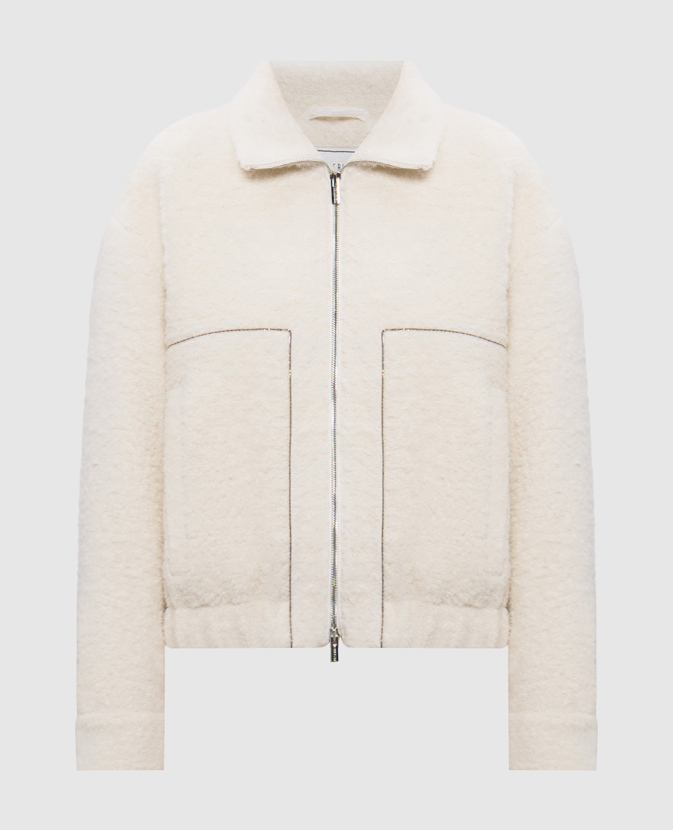 

Beige wool and cashmere jacket Peserico