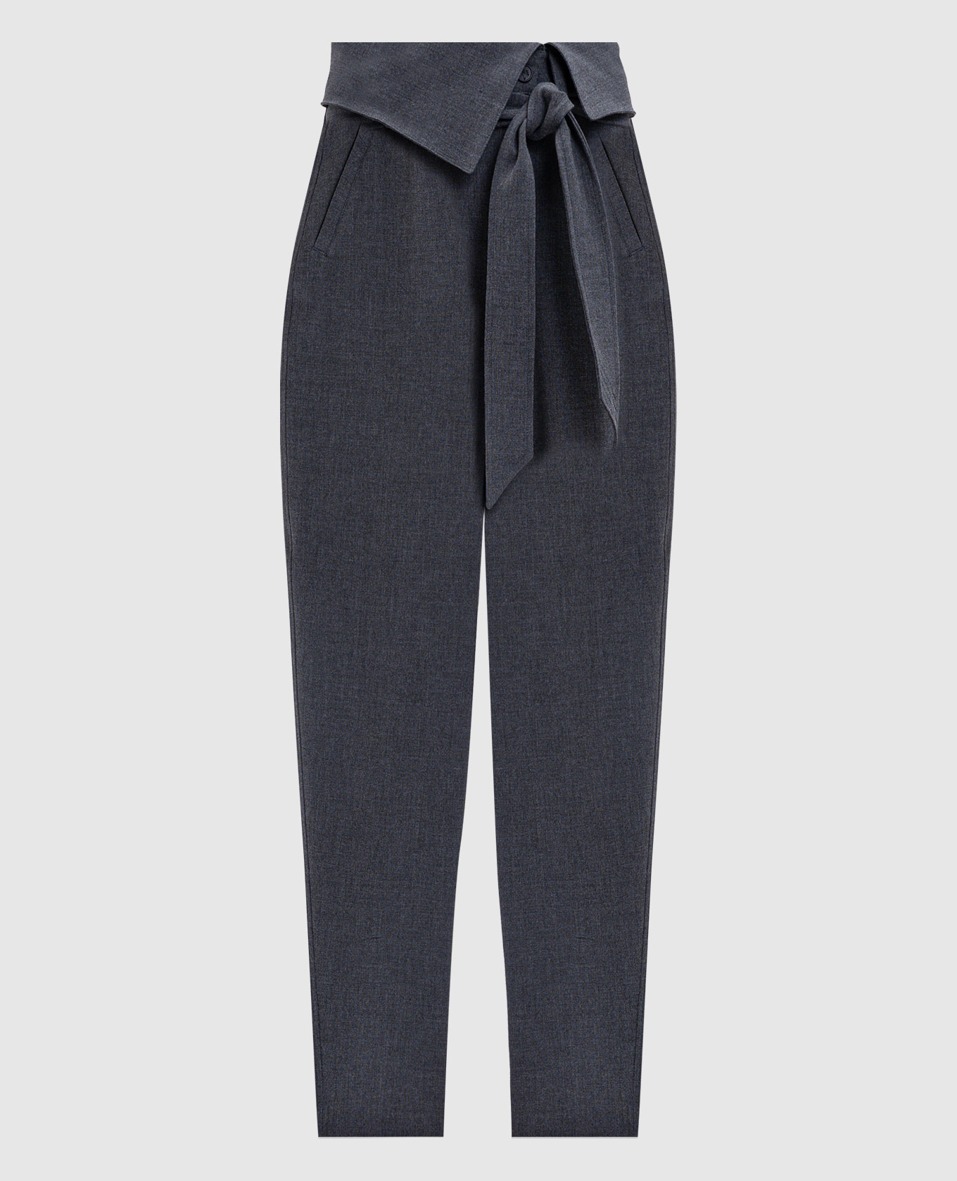 Grey trousers with lapels The Attico