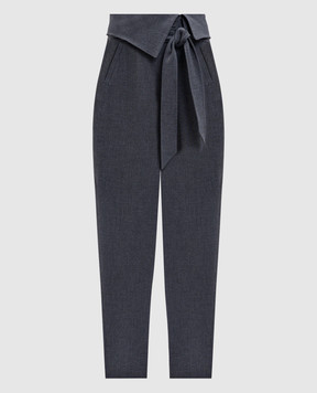 The Attico Grey trousers with lapels 251WCP00272PLL007AA