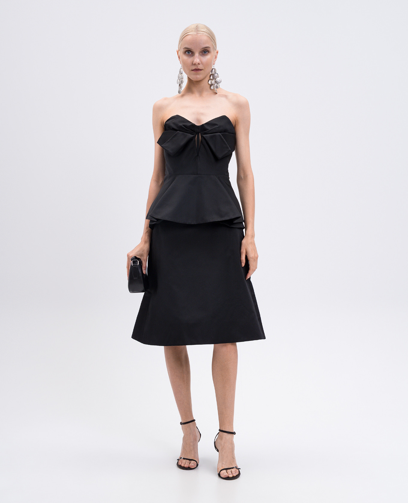 

Black mini skirt with silk Alexander McQueen