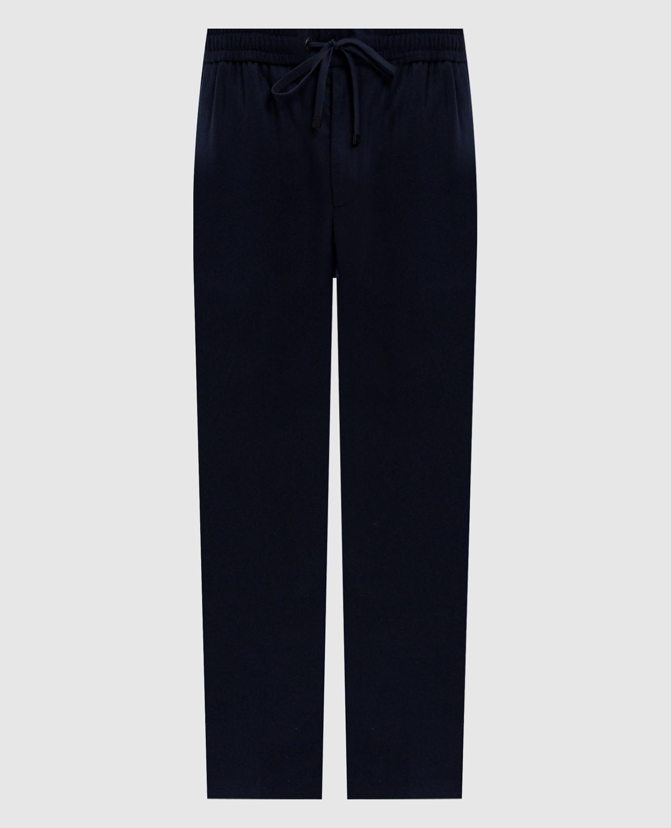 

Blue cashmere pants with logo Moncler